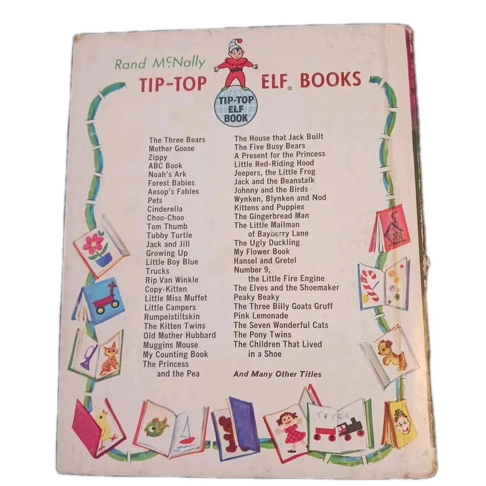 1956 CINDERELLA Rand McNally Tip-Top Elf Book Classic Childhood Collection